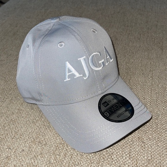 AJGA IJGA JUNIOR GOLF ASSOCIATION HAT GRAY WHITE NEW ERA ADJUSTABLE ST… - Picture 1 of 3